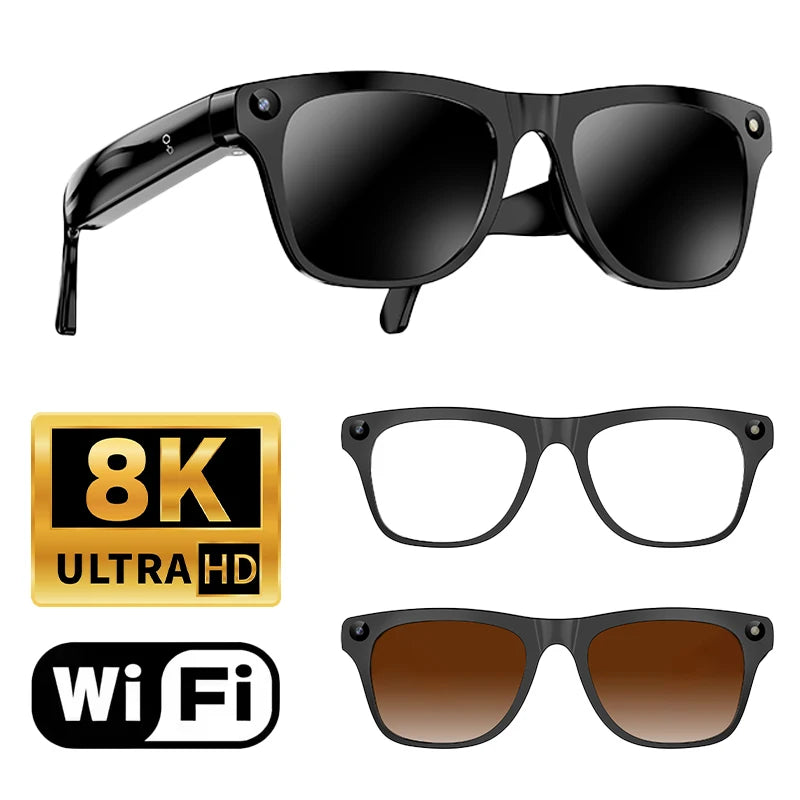 Xiaomi Smart AI Glasses 800W HD 8K Shooting Camera Photo Video Voice Call Translation Waterproof Bluetooth AI Motorcycle Glasses