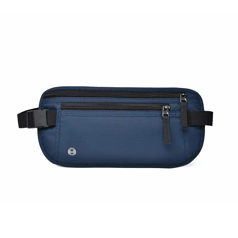 RFID Blocking Waterproof Sport Travel Phone Money Belt Bag Fanny Packs Men Women Hidden Wallet Passport Holder Bag Big Capacity
