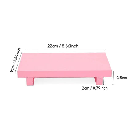 Retro Wooden Bathroom Tray Vanity Hands Soap Scented Candle Storage Holder Kitchen Seasoning Tray Home Decoration for Lr Bth Etc