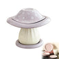 Large Capacity Ceramic Mushroom Set Bowls and Plates for Home Kitchen Countertop French Butter Dish Gift Boxes
