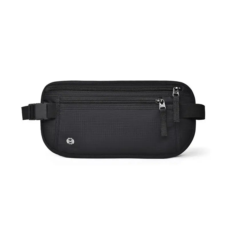 RFID Blocking Waterproof Sport Travel Phone Money Belt Bag Fanny Packs Men Women Hidden Wallet Passport Holder Bag Big Capacity