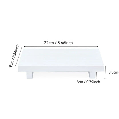 Retro Wooden Bathroom Tray Vanity Hands Soap Scented Candle Storage Holder Kitchen Seasoning Tray Home Decoration for Lr Bth Etc