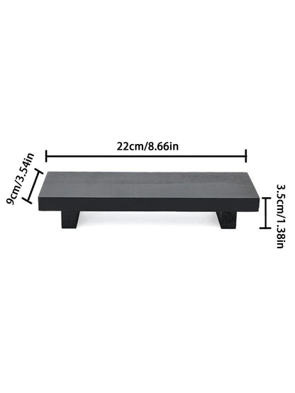 Retro Wooden Bathroom Tray Vanity Hands Soap Scented Candle Storage Holder Kitchen Seasoning Tray Home Decoration for Lr Bth Etc