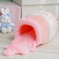 New Honey Jar Cat Nest Semi-Enclosed Autumn and Winter Warm Puppy Nest Soft, Comfortable and Breathable Pet Supplies