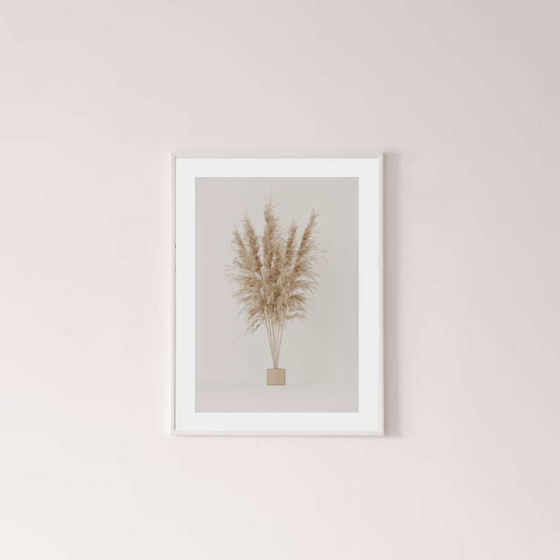 Pack de 3 láminas PREMIUM para descargar e imprimir: Pampas Grass Minimalista.