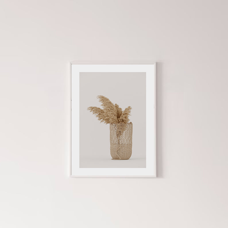 Pack de 3 láminas PREMIUM para descargar e imprimir: Pampas Grass Minimalista.