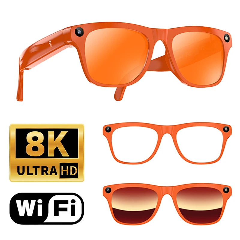Xiaomi Smart AI Glasses 800W HD 8K Shooting Camera Photo Video Voice Call Translation Waterproof Bluetooth AI Motorcycle Glasses