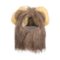 Cute Lion Mane Cat Wig Hat Pet Hat for Dogs Cats Kitten Cap 2026 New Year Party Cosplay Costume Cat Accessories Photo Props