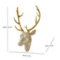 Modern Mosaic Deer Head Wall Decor Resin Art Sculpture 3D Animal Trophy for Living Room Office Bar Cafe Wall Hanging Decoration