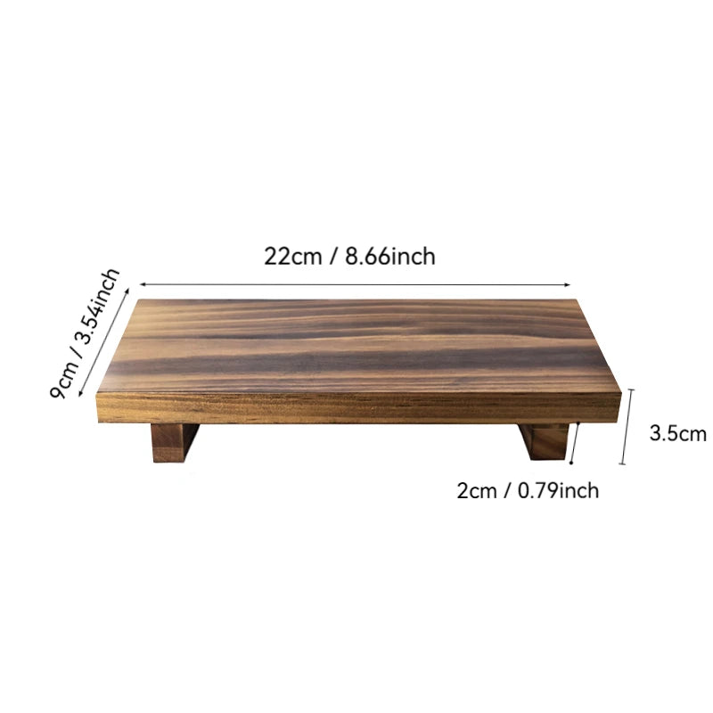 Retro Wooden Bathroom Tray Vanity Hands Soap Scented Candle Storage Holder Kitchen Seasoning Tray Home Decoration for Lr Bth Etc