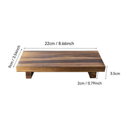Retro Wooden Bathroom Tray Vanity Hands Soap Scented Candle Storage Holder Kitchen Seasoning Tray Home Decoration for Lr Bth Etc